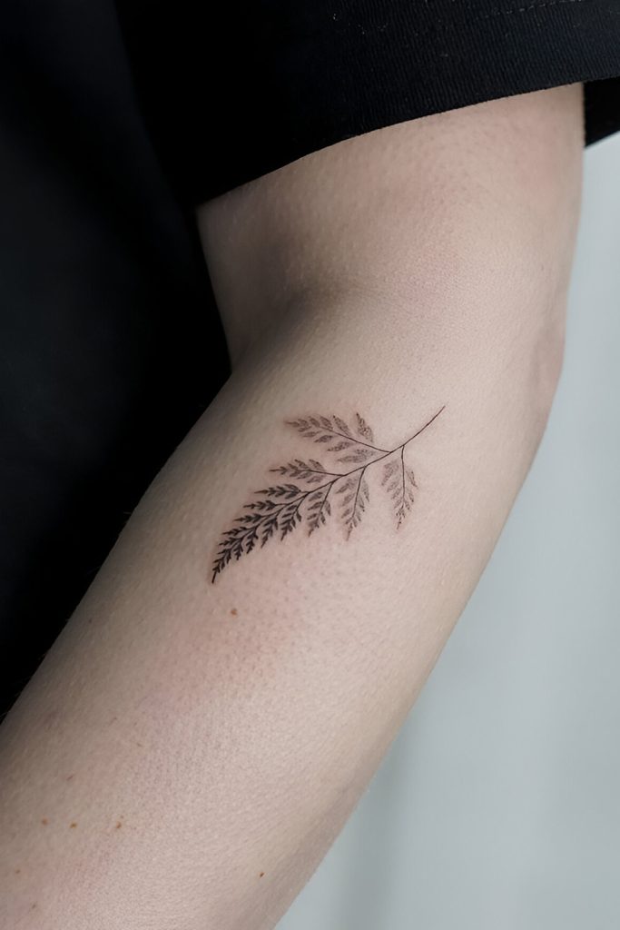 Minimalist Botanical Tattoos with a Modern Twist