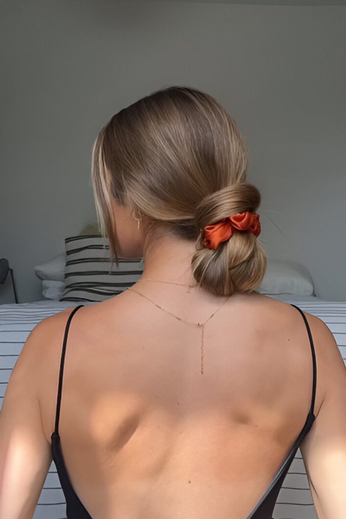 Nape Kissed Low Bun