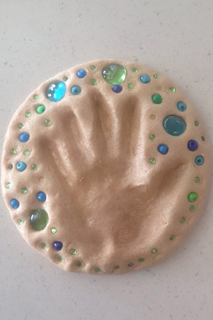Salt Dough Handprint Ornament