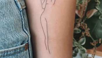 Single Stem Tattoos Elegant and Simple