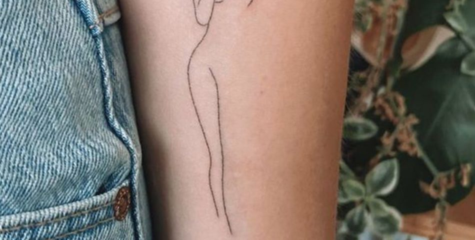 Single Stem Tattoos Elegant and Simple