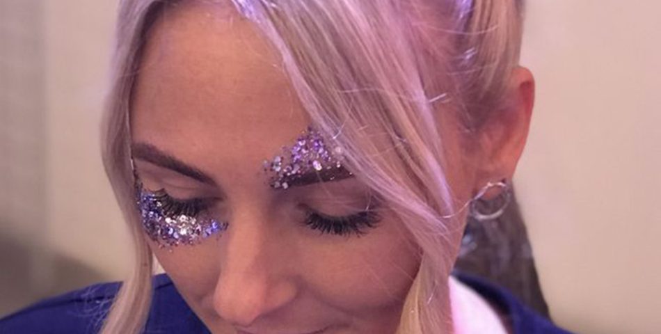 Subtle Glitter Ombre for That Shimmery Fade