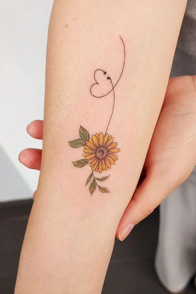 Sunflowers A Tattoo That Radiates Positivity