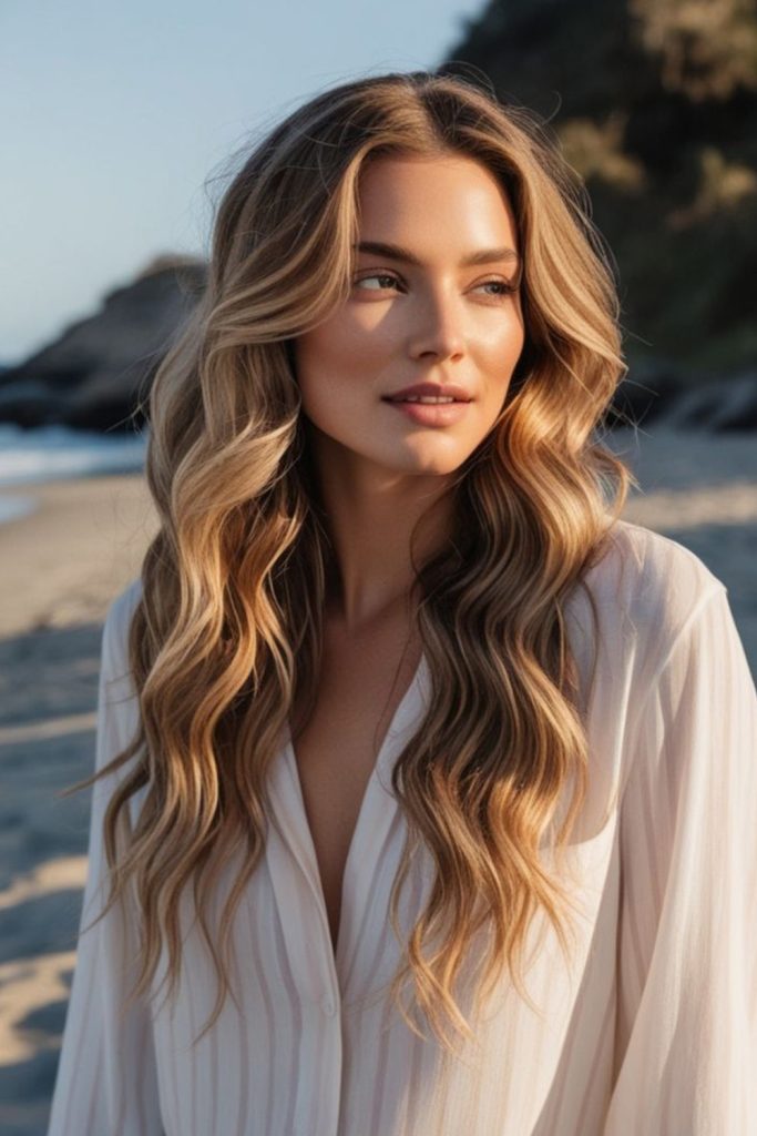 Traditional Loose Beach Waves