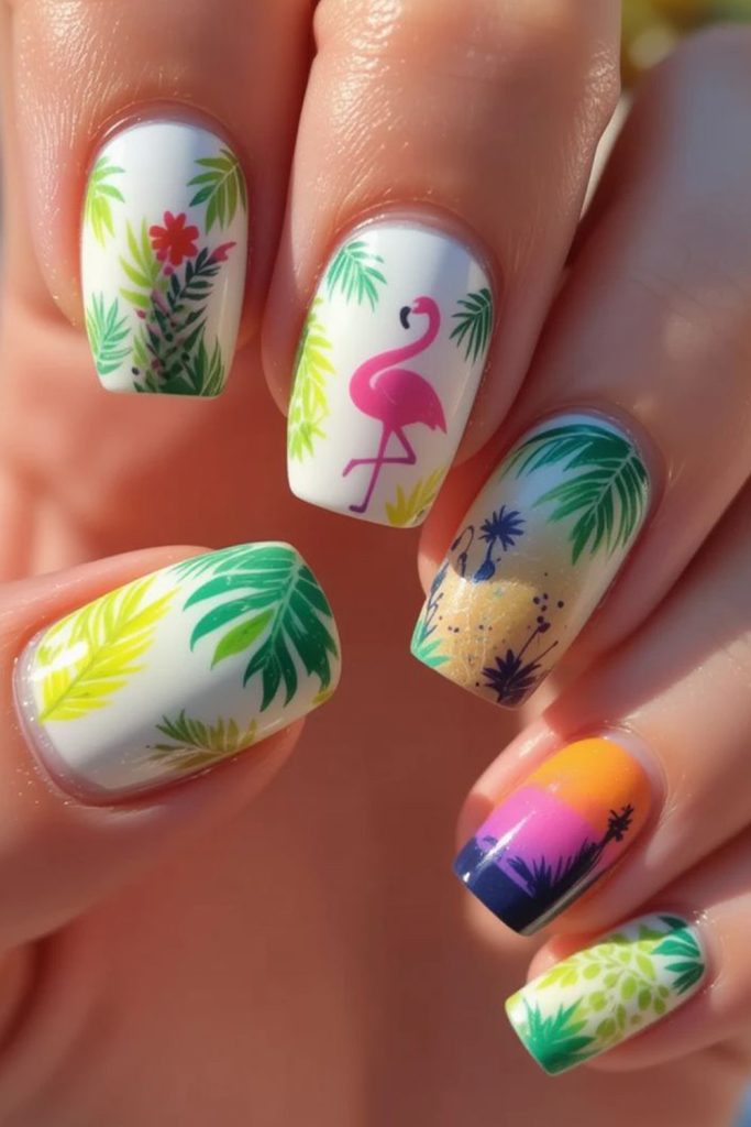Tropical Palm Leaves