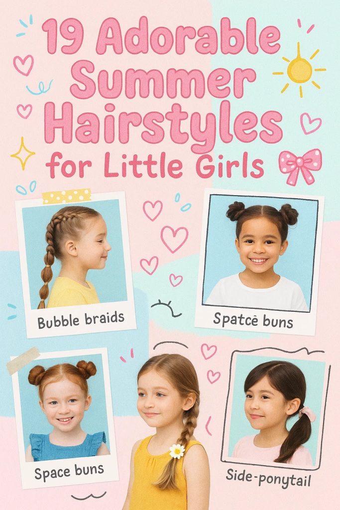 19 Adorable Summer Hairstyles for Little Girls