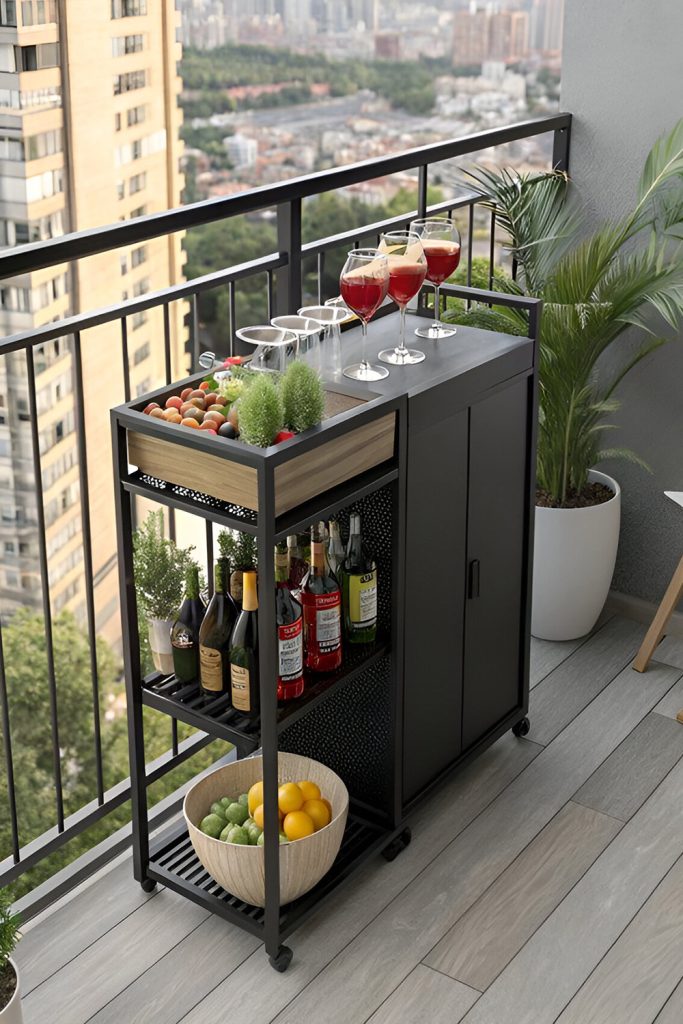 A Compact Table for Summer Drinks, Snacks
