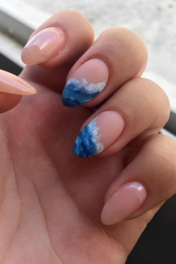 Abstract Waves That Ride the Vibe of Summer