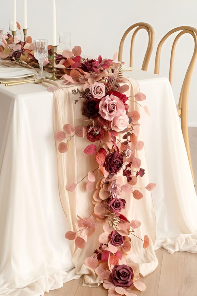 Burgundy & Dusty Rose A Love Story in Deep Hues