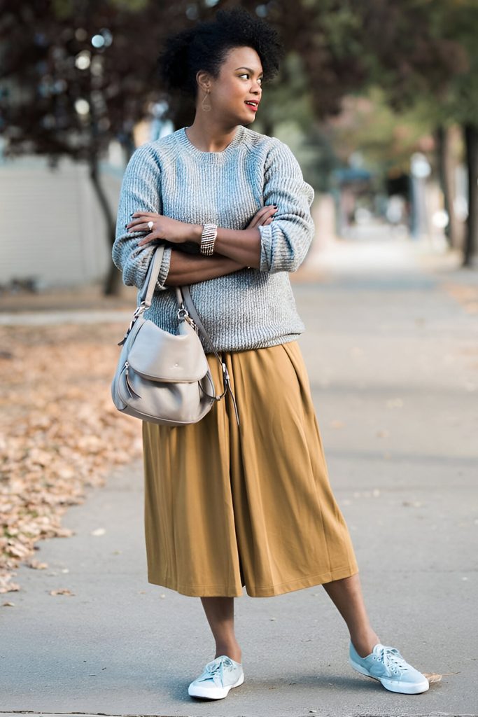 Camisoles, Wide Leg Culottes, and Sweater