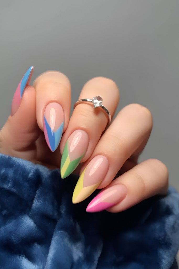 Color Block Manicure Status Quo