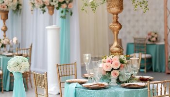 Coral & Turquoise Coastal Cool Meets Warm Romance