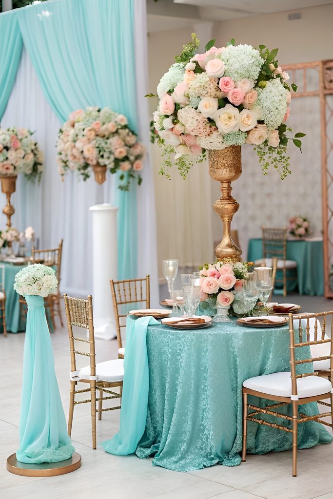 Coral & Turquoise Coastal Cool Meets Warm Romance
