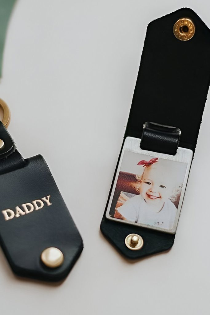 DIY Leather Keychain He'll Wear Daily