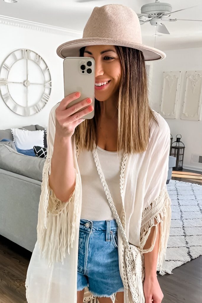 Dance Like Nobody's Watching in a Fringe Kimono