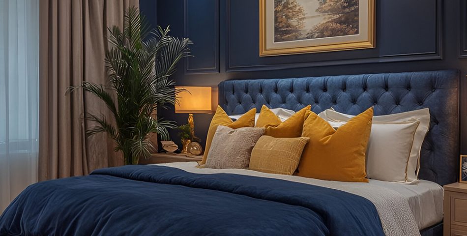 Elegance with Midnight Blue & Burnished Gold
