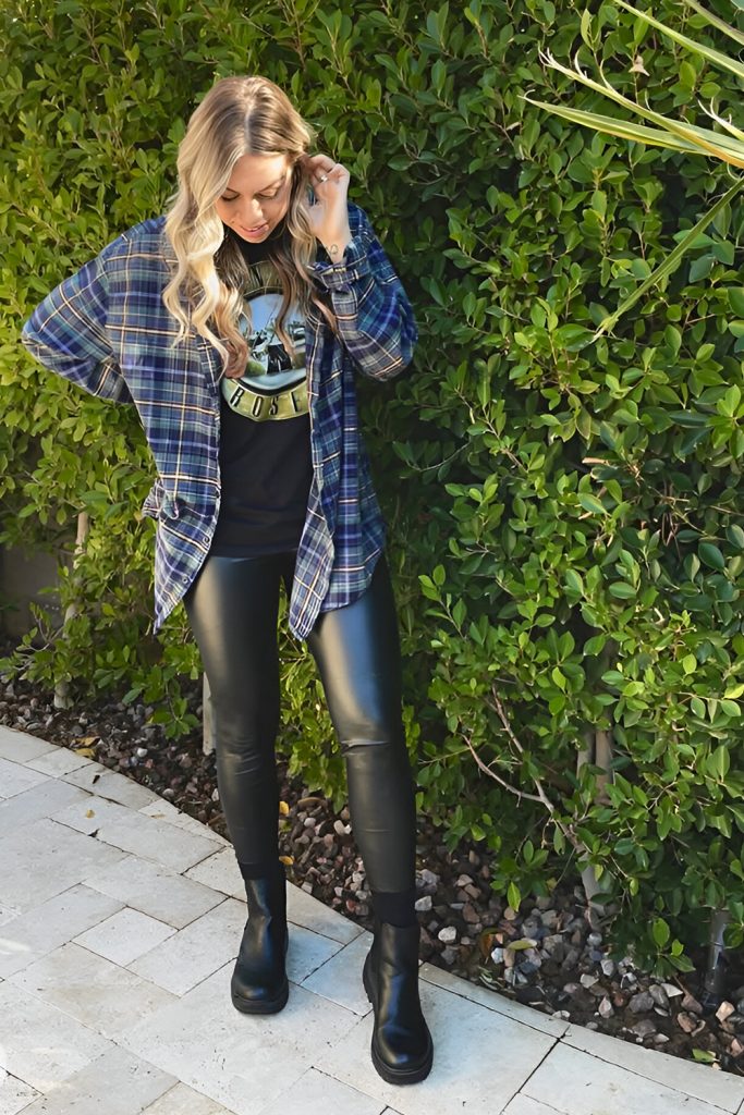Flannel and Leather for the Ideal Texture Play