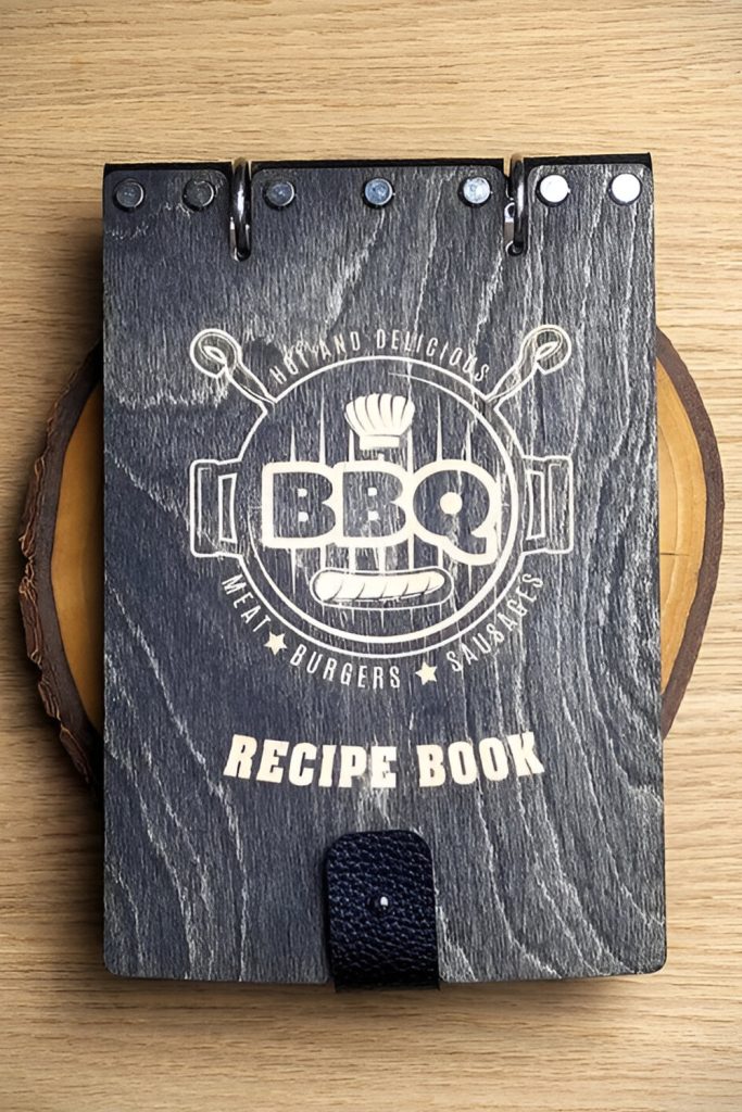 Handmade Journal for BBQ Recipes and Notes