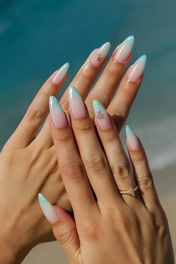 Immersion In Dreamy Ombre Nails