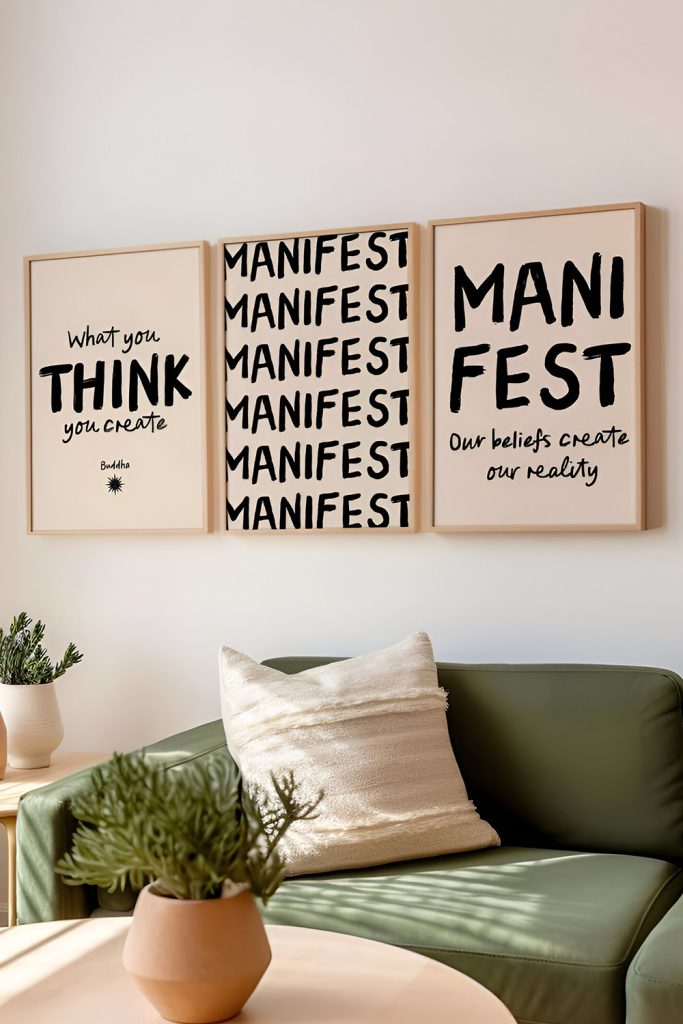 Inspire and Motivate with Chic Typography Prints