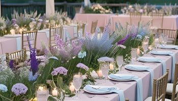 Lavender & Dusty Blue Serenity in Bloom
