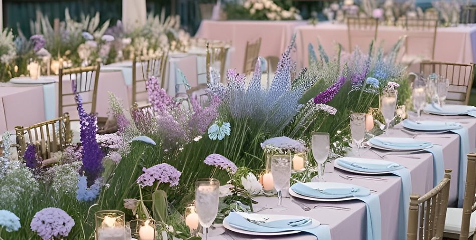 Lavender & Dusty Blue Serenity in Bloom