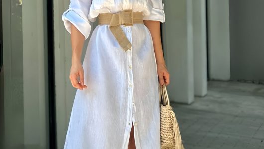 Linen Shirt Dress That Channels Laid Back Luxury