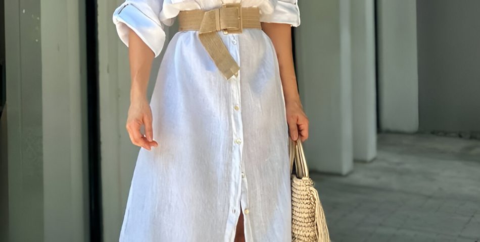 Linen Shirt Dress That Channels Laid Back Luxury