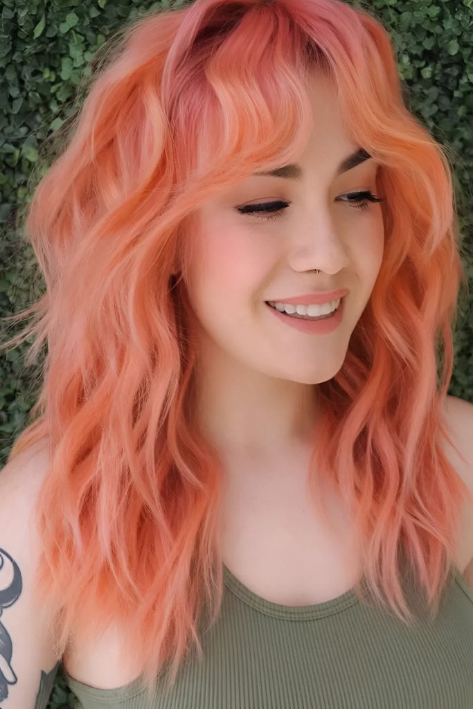 Peach Sunset Dreamy Summer Warmth to Your Hair