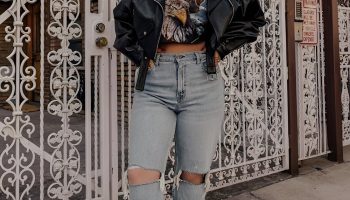 Pin That Timeless Leather and Ripped Jeans