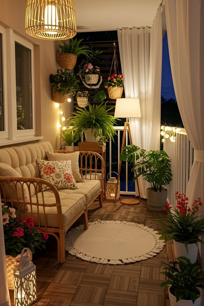 Place an Outdoor Rug to Provide Warmth and Sophistication