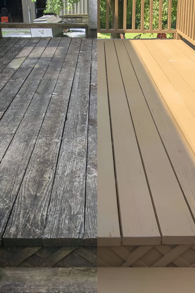 Power Wash and Stain for Backyard Oasis Attitude