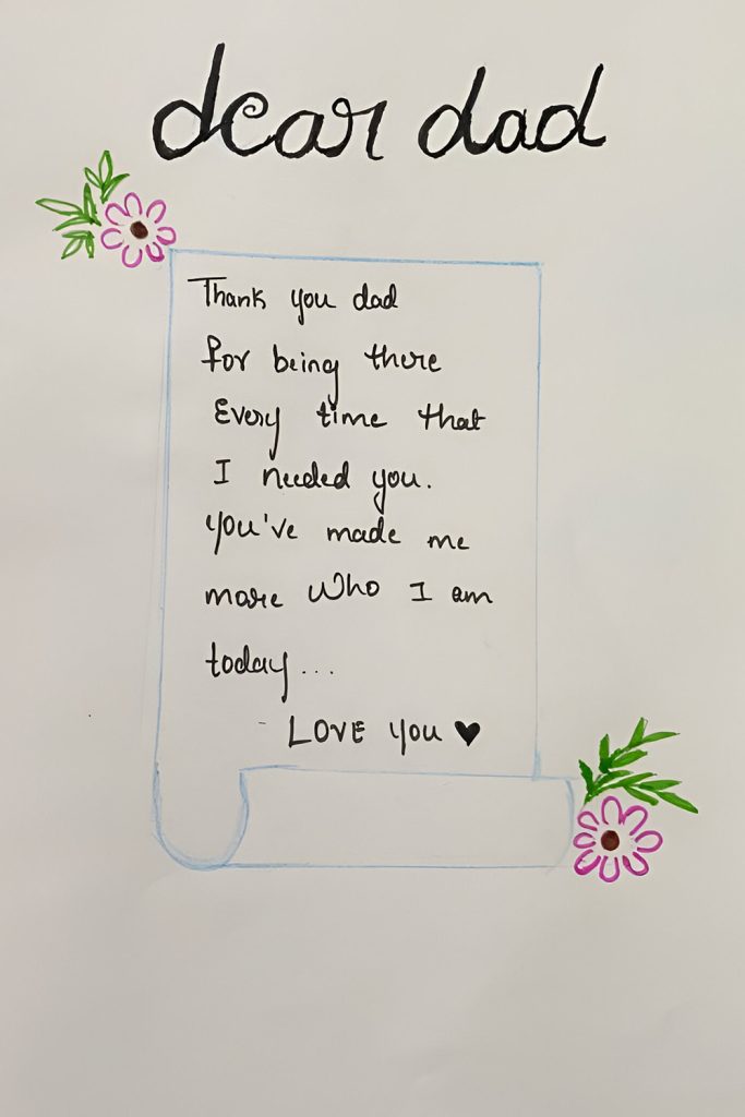 Put It in Words He'll Treasure Forever
