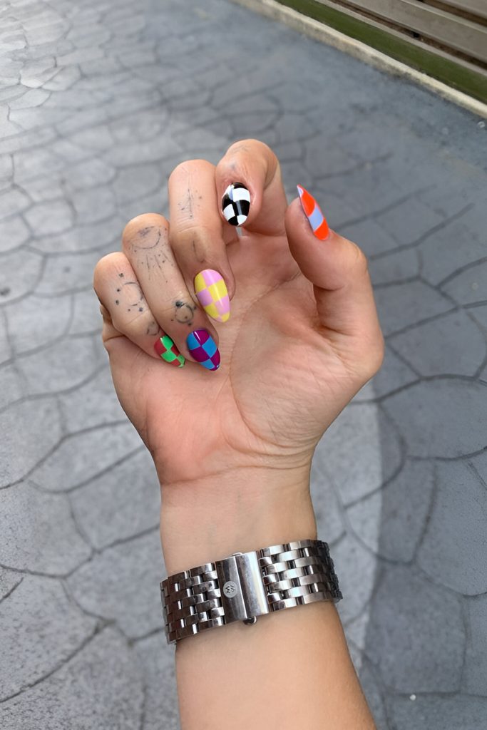 Rainbow Checkerboard for Your Inner Color Maximalist