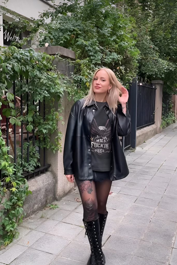 Rocking Dresses with a Bold, Booted Twist