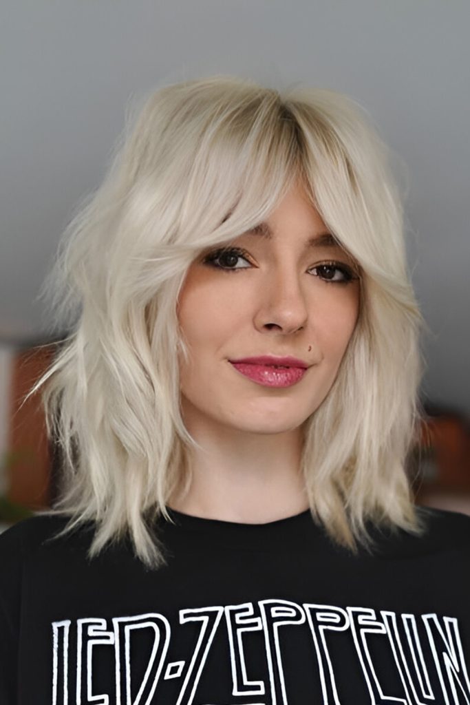 Shake It Up with a Shoulder Length Shag