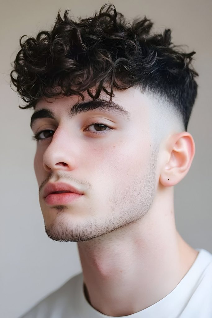 Skin Fade with Curls
