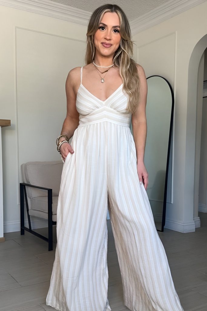 Slide into Something Easy Flowy Jumpsuit