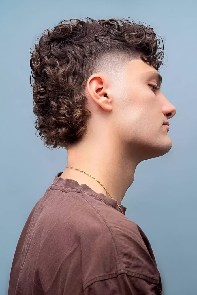 Sporty Curly Mullet