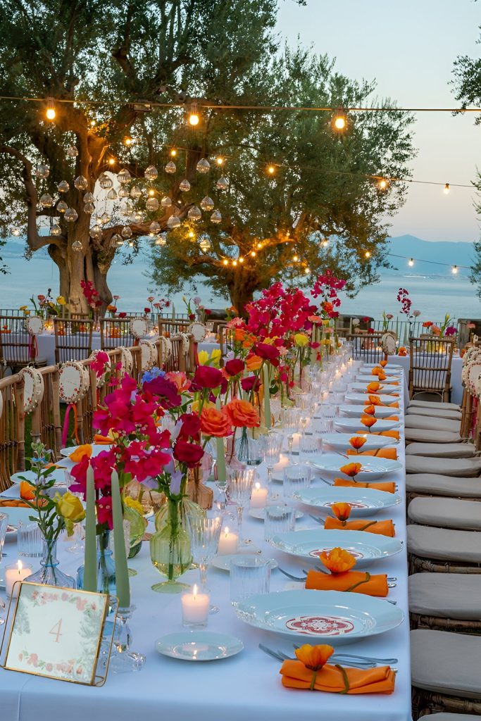 Tangerine & Hot Pink Sunset Fiesta Vibes
