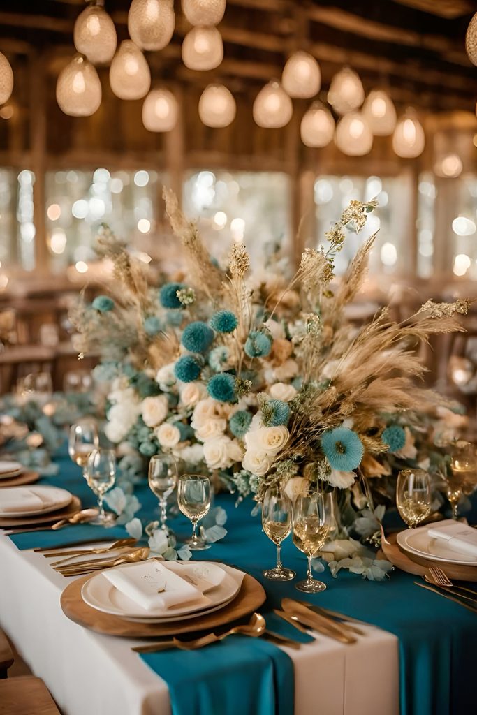 Teal & Copper with Artistic Flair
