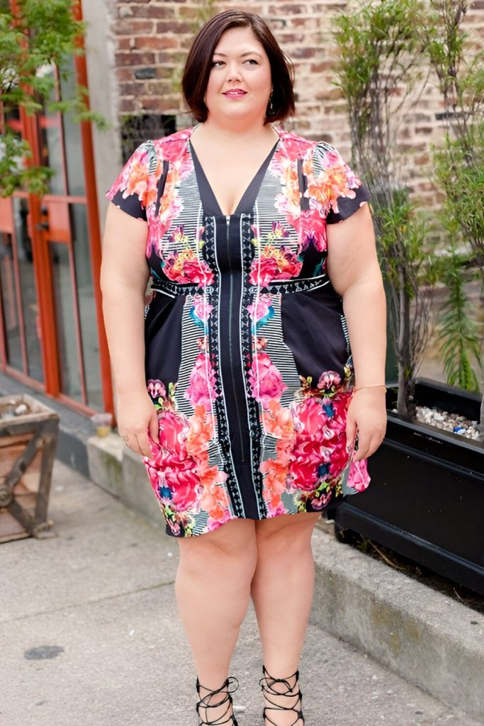 Tunic Dress and Statement Earrings