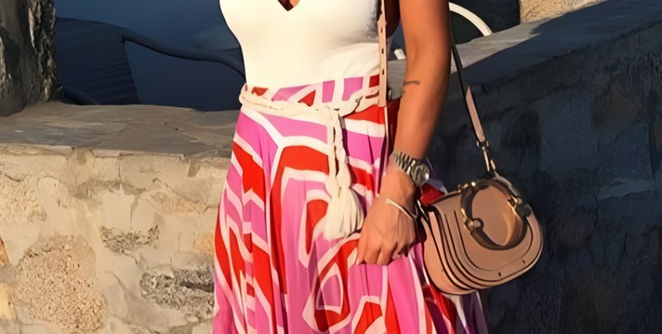 A Bold Printed Maxi That Brings the Fire