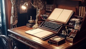 A Vintage Writing Desk for Midnight Musings