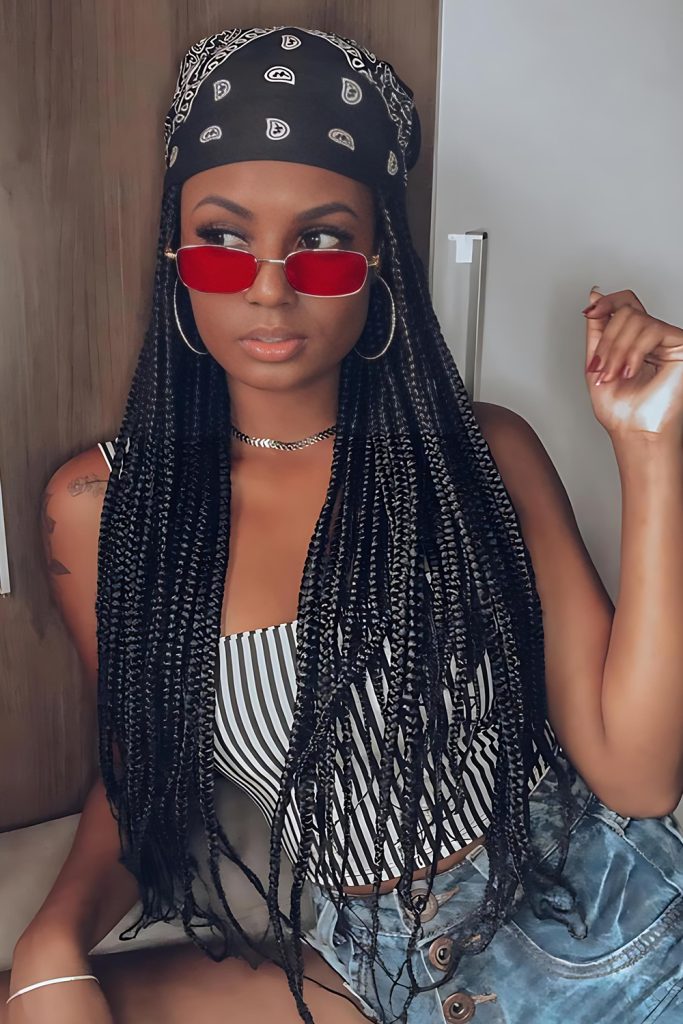 Bandana Crown Braid Fit for a Summer Queen