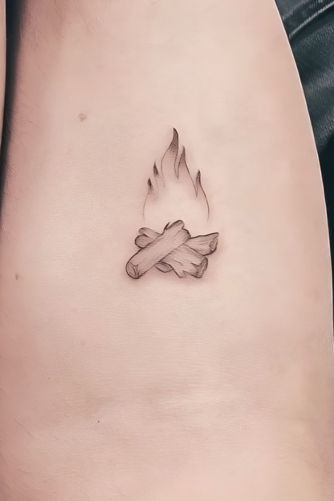 Beach Bonfire Tattoos That Keep You Warm