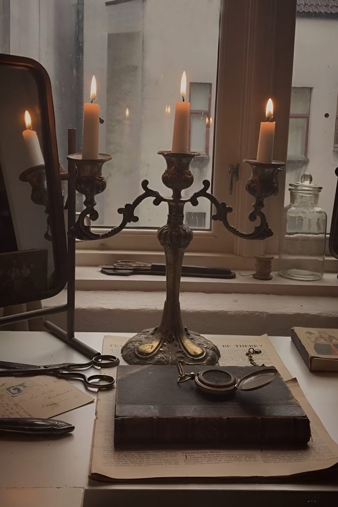 Candlelight's Flicker A Dance of Shadows and Light