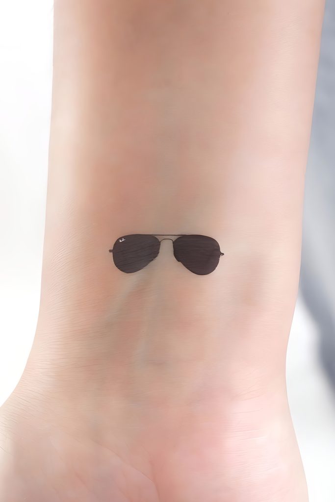 Classic Sunglasses Tattoos for a Chill Coastal Attitude