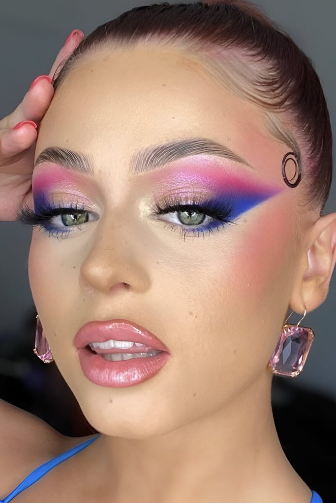 Cut Crease Remix Blue and Pink