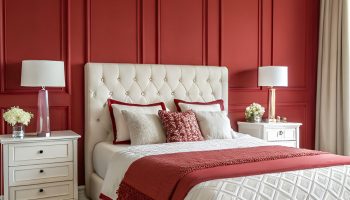 Dive Into a Monochrome Cherry Red Sanctuary